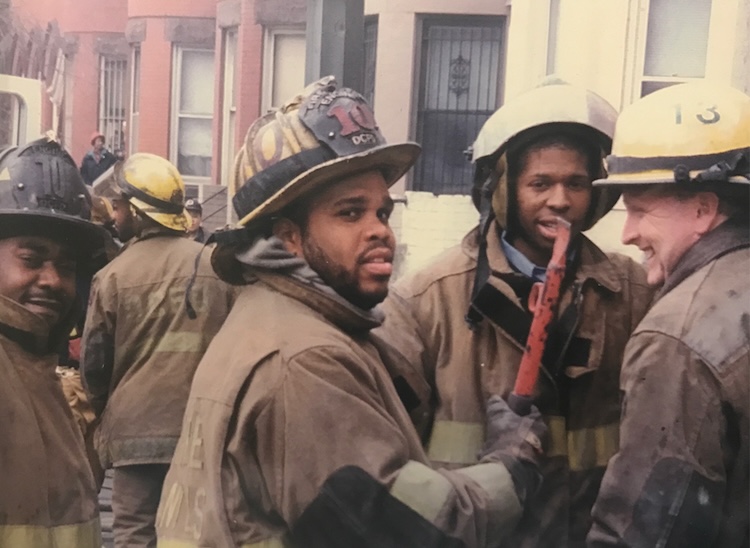 Featured: Coach Kiven’s father in his firefighter gear in Washington, D.C.